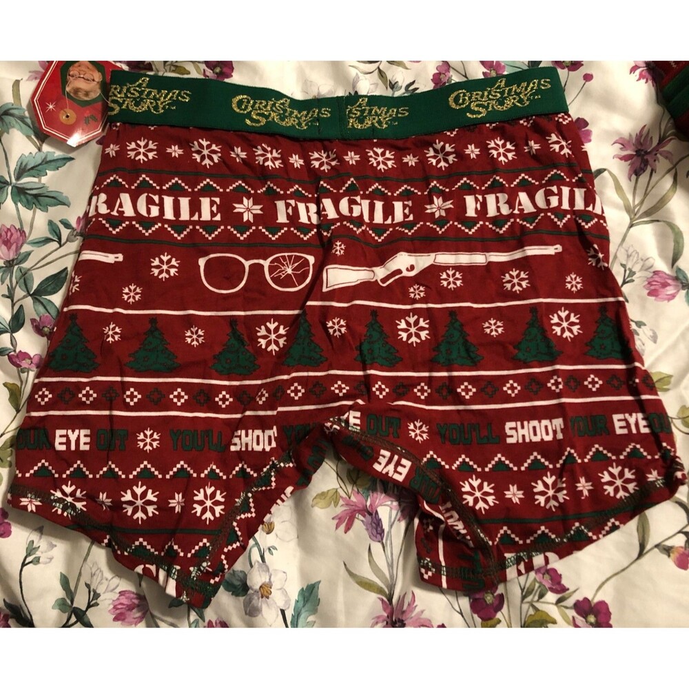 Men's Christmas Boxer A Christmas Story Size Medium NWT B3